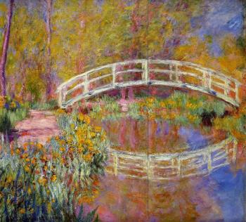 Claude Oscar Monet : The Bridge in Monet's Garden